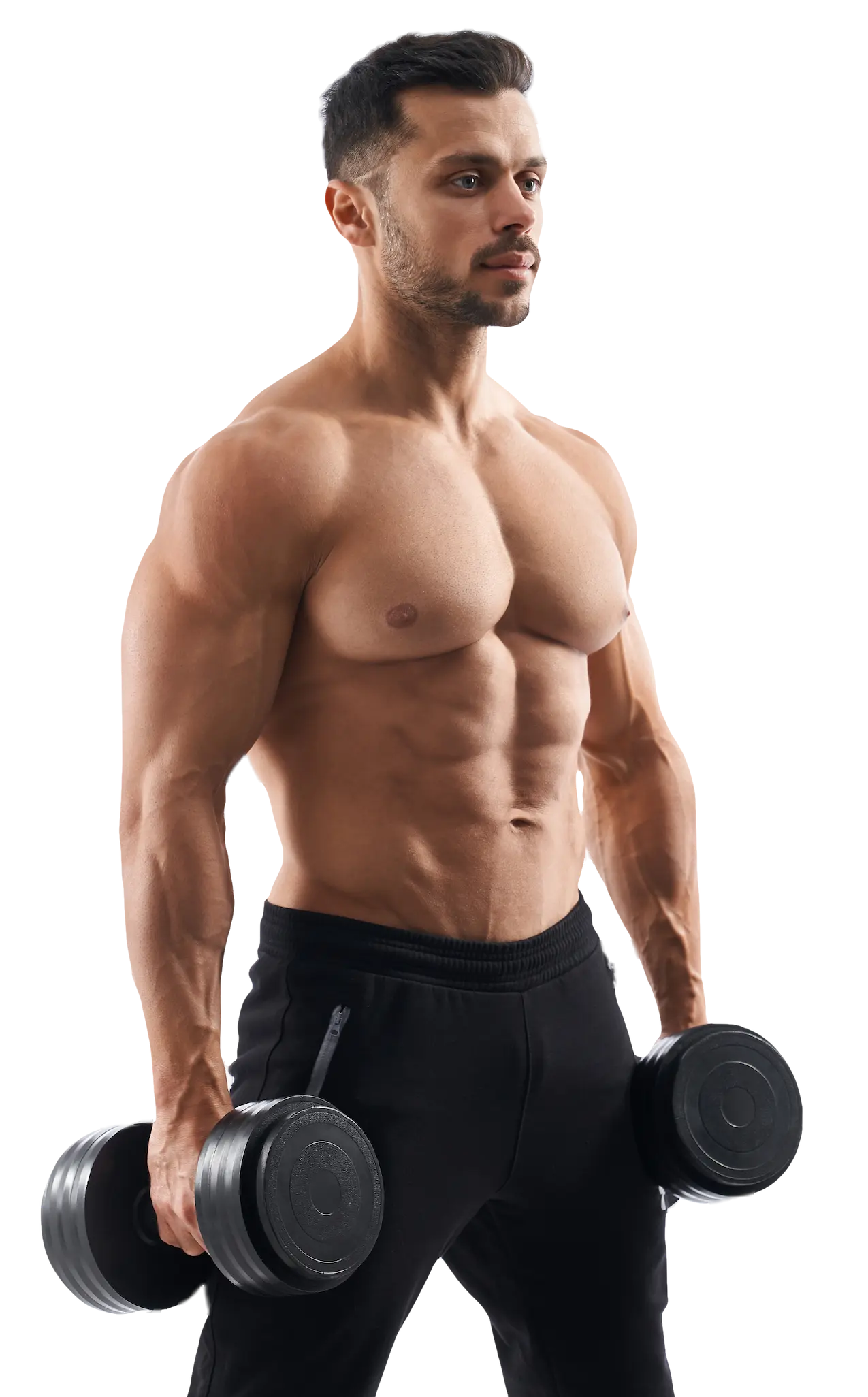 Man with dumbells